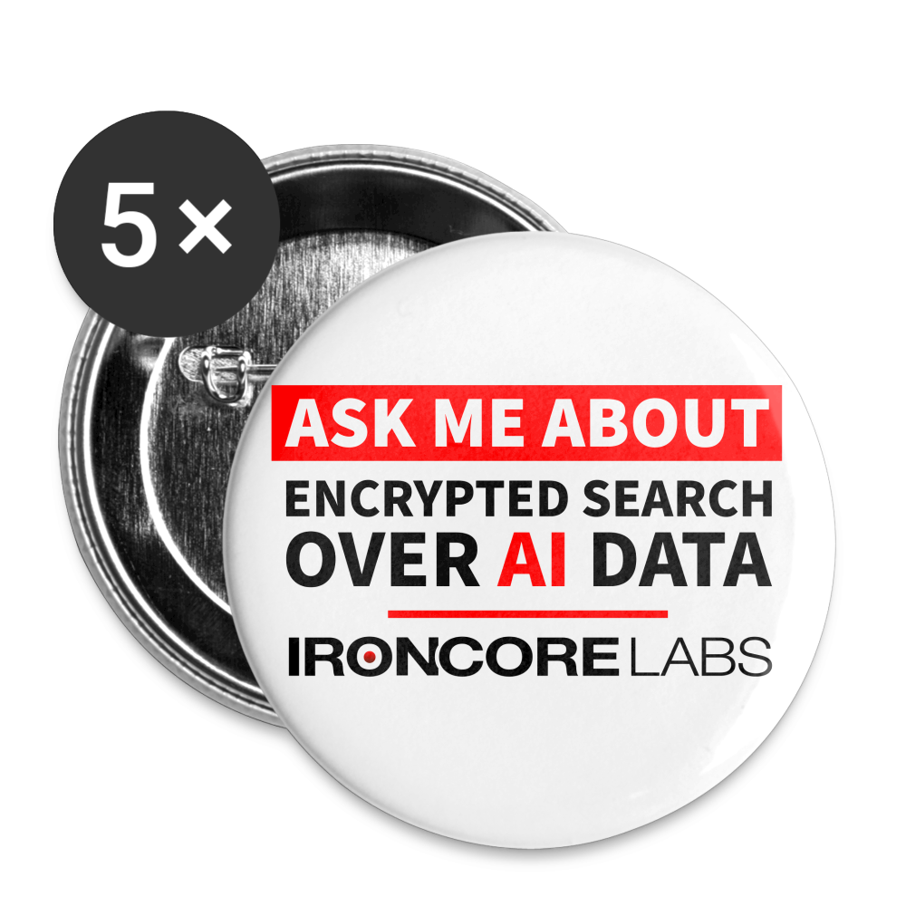 Ask me about encrypted search button - white