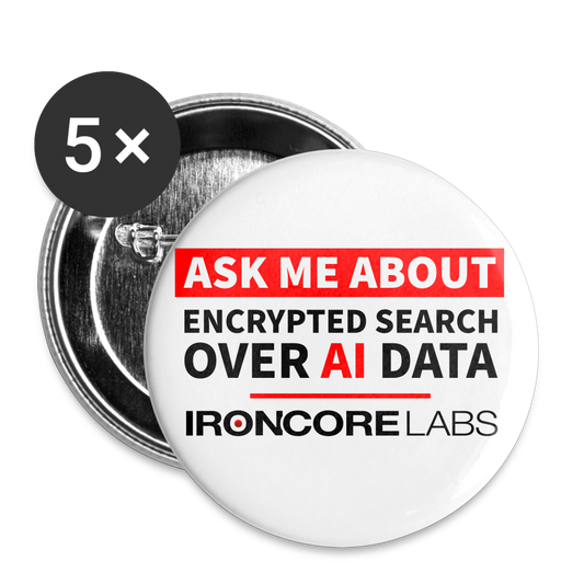 Ask me about encrypted search button - white