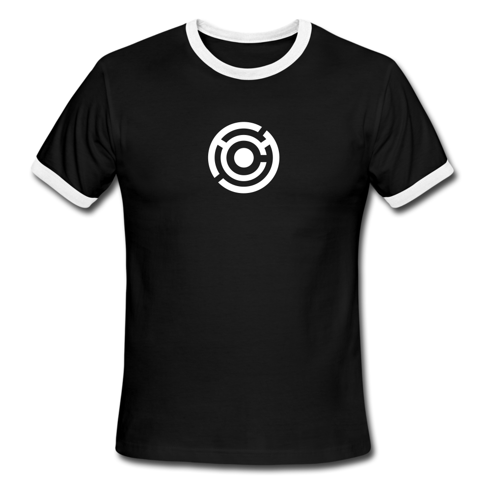Men's Ringer T-Shirt - black/white