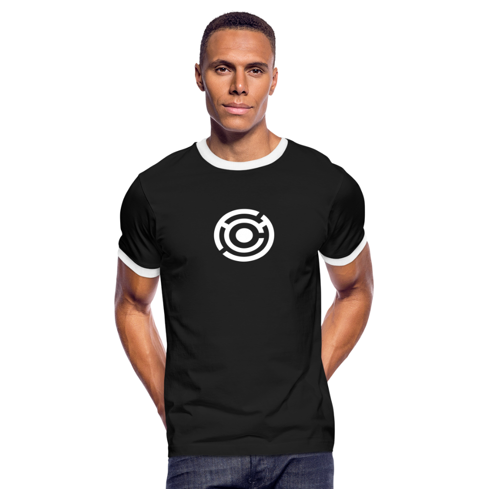 Men's Ringer T-Shirt - black/white