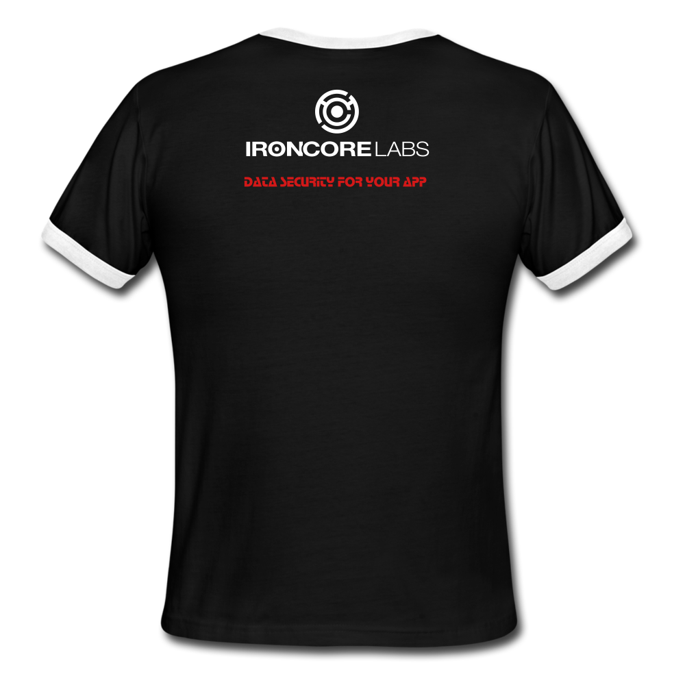 Men's Ringer T-Shirt - black/white
