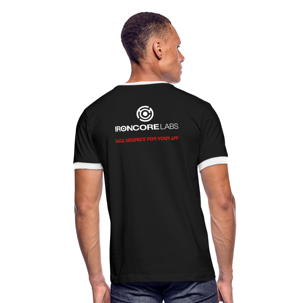 Men's Ringer T-Shirt - black/white