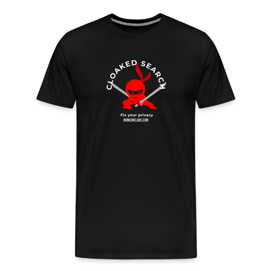 Cloaked Search: Fix your privacy T-shirt - black