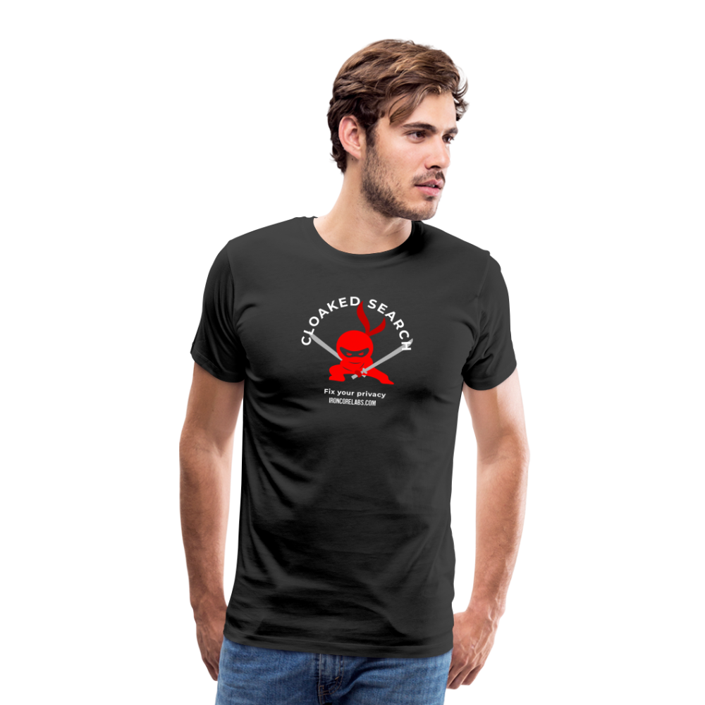 Cloaked Search: Fix your privacy T-shirt - black