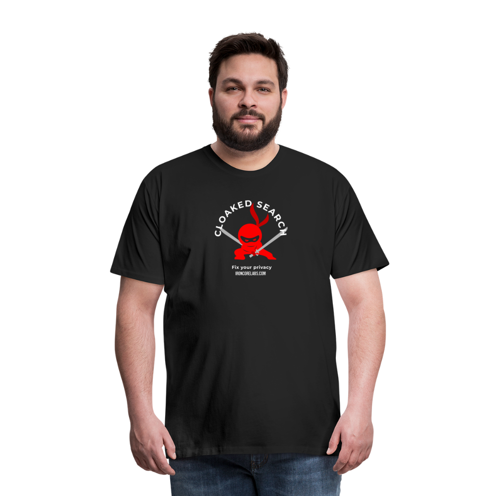 Cloaked Search: Fix your privacy T-shirt - black