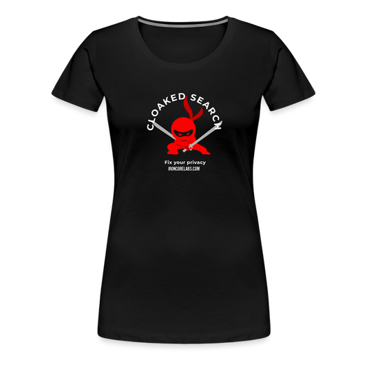 Cloaked Search: Fix Your Privacy T-shirt - black