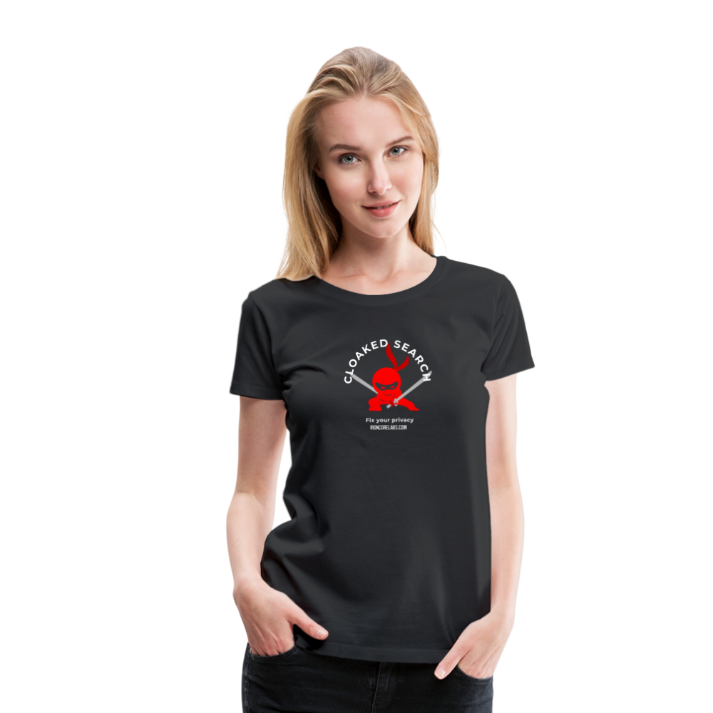 Cloaked Search: Fix Your Privacy T-shirt - black