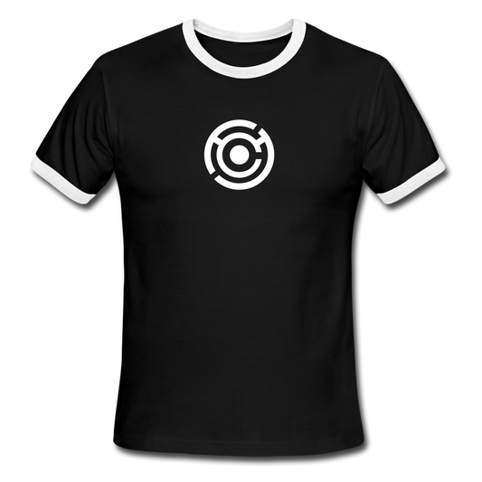 Men's Ringer T-Shirt - black/white