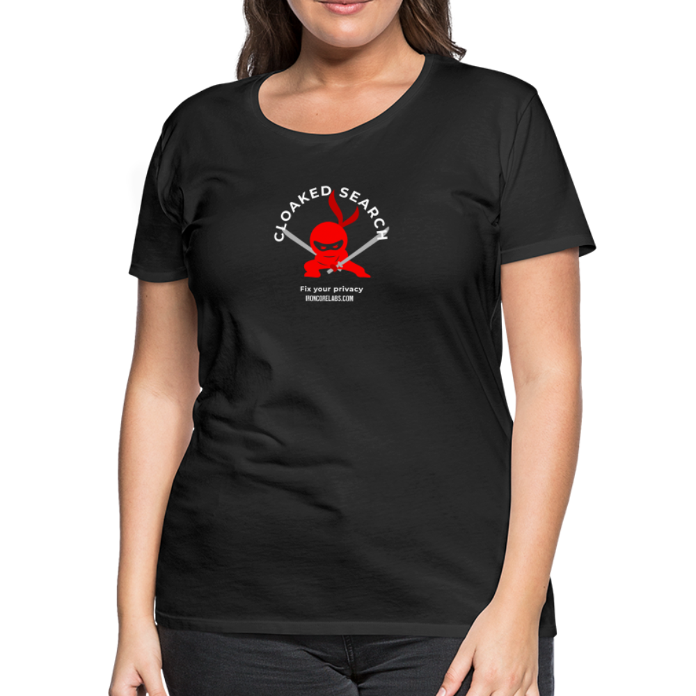 Cloaked Search: Fix Your Privacy T-shirt - black